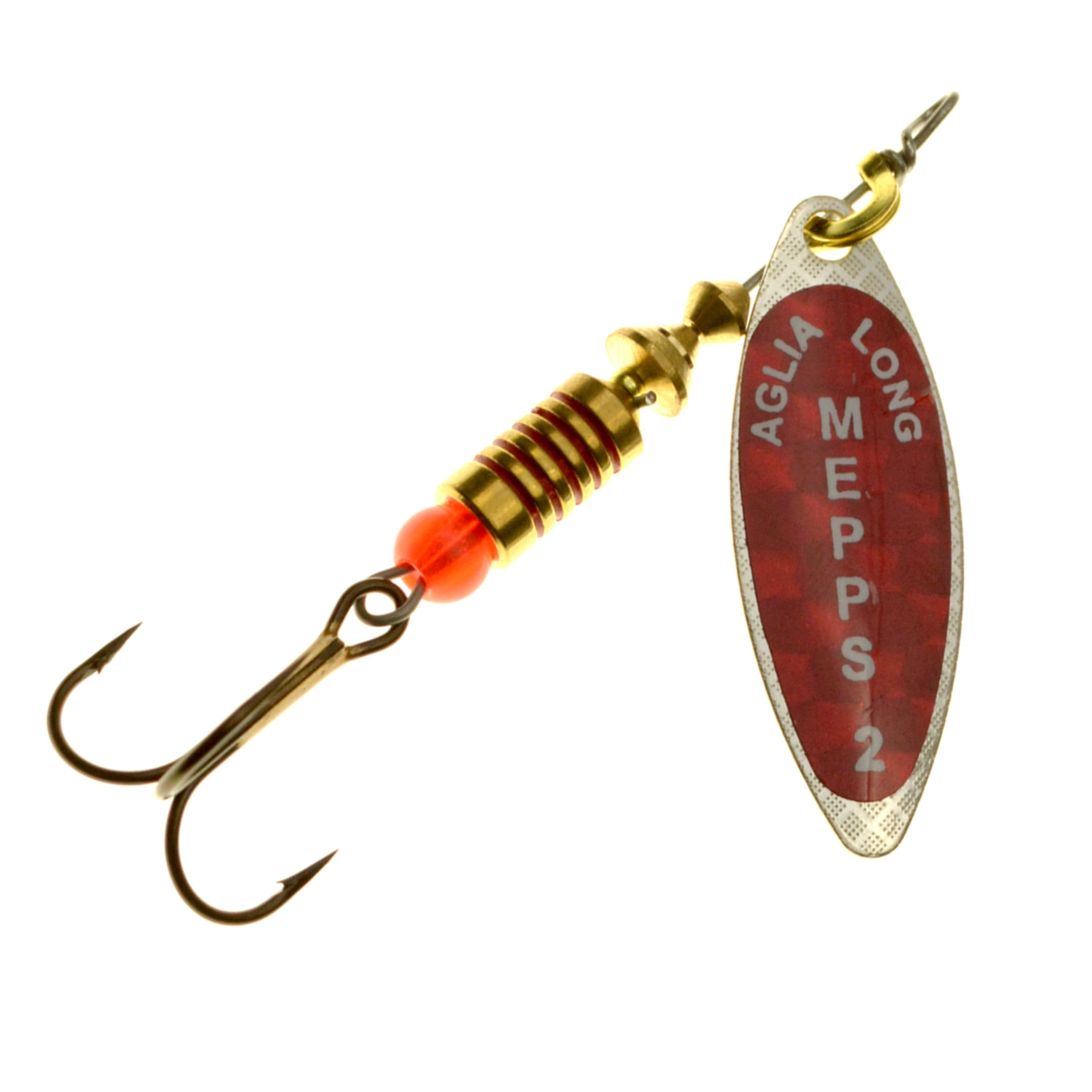 P-18720_Mepps_Aglia_Longue_Redbo_Spinner_silber Mepps Aglia Longue Redbo Spinner silber
