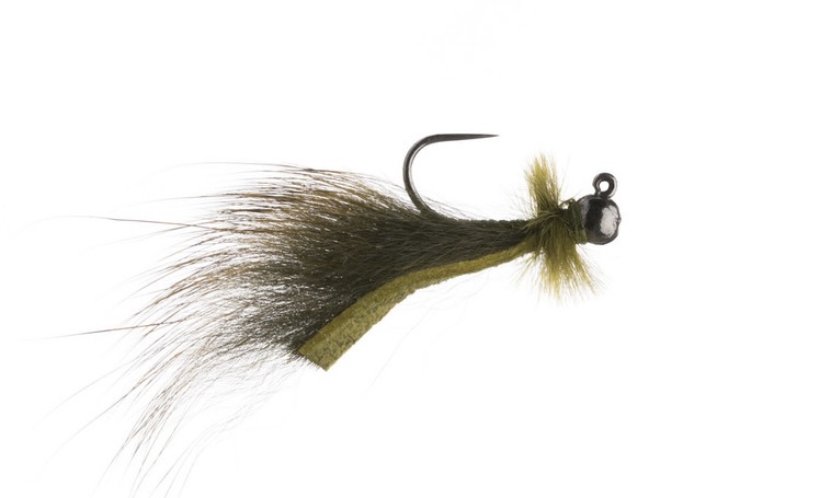 Umpqua Streamer Mini Leech Jig #12 Olive