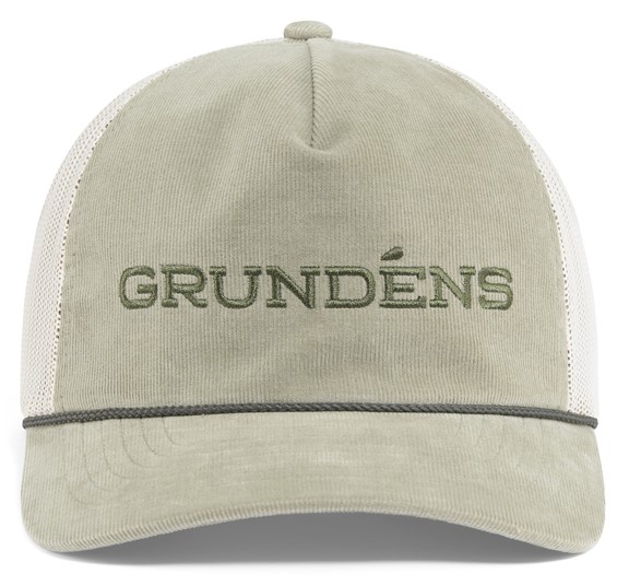 Grundéns Cord Wordmark Trucker Cap light olive