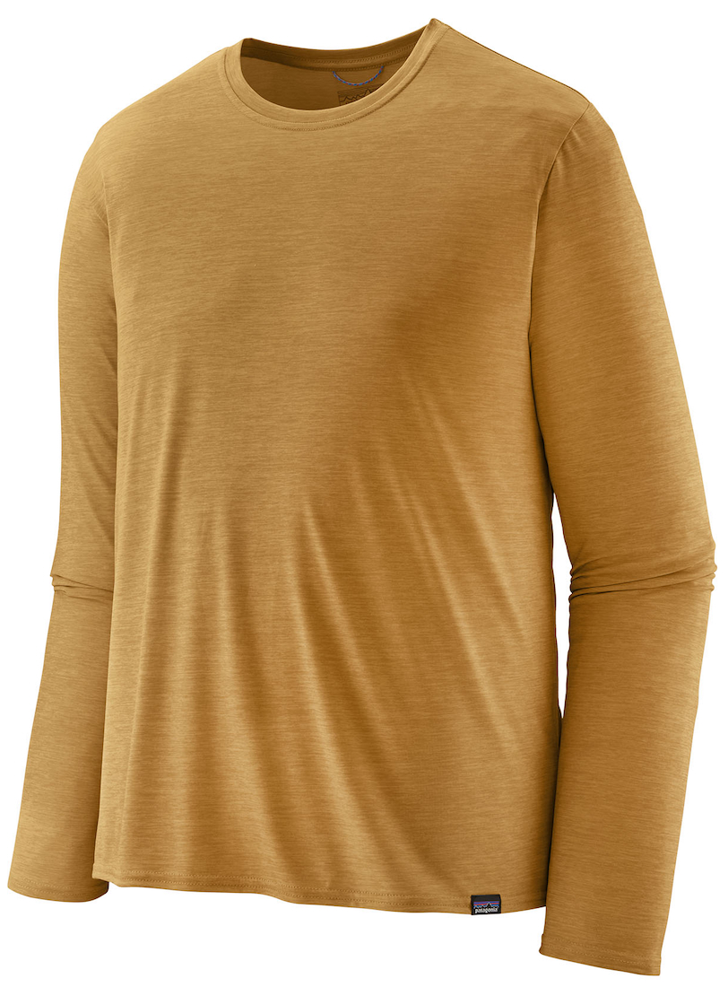 Patagonia M's L/S Cap Cool Daily Shirt BFGX - Beeswax Tan - Pufferfish Gold X-Dye