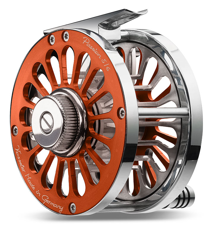 Vosseler Passion Alu Fly Reel orange