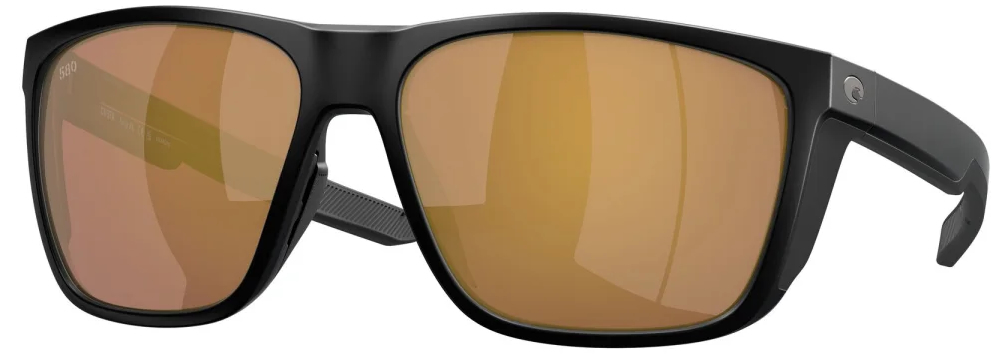 Costa Polarized Glasses Ferg XL Matte Black (Gold Mirror 580G)