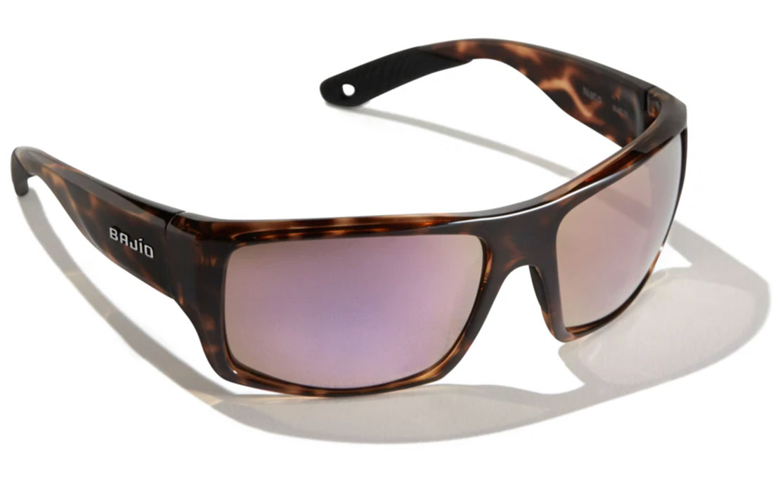 Bajio Polarized Glasses Nato - Dark Tort Gloss (Rose Mirror PC)