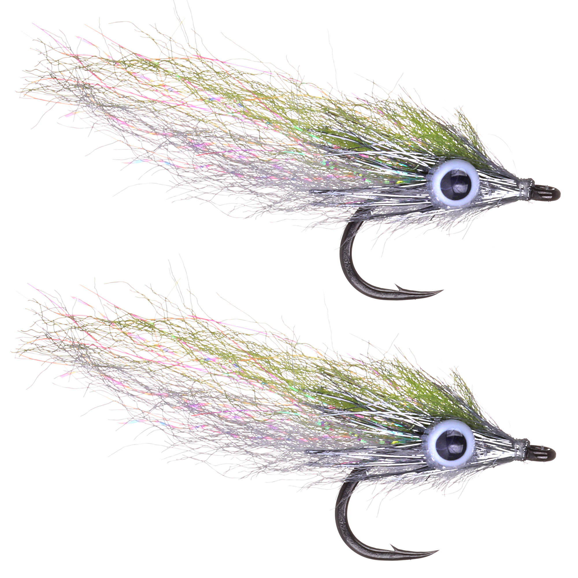 Enrico Puglisi MICRO MINNOW STREAMER - LT OLIVE - #2 / 2 Per Pack