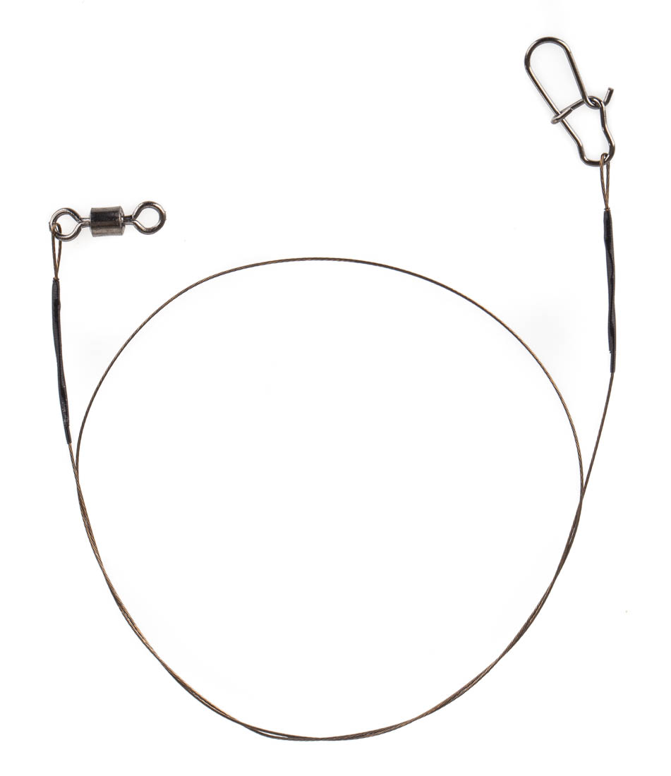 X-Plode Stainless Wire Leader with Carabiner and Swivel