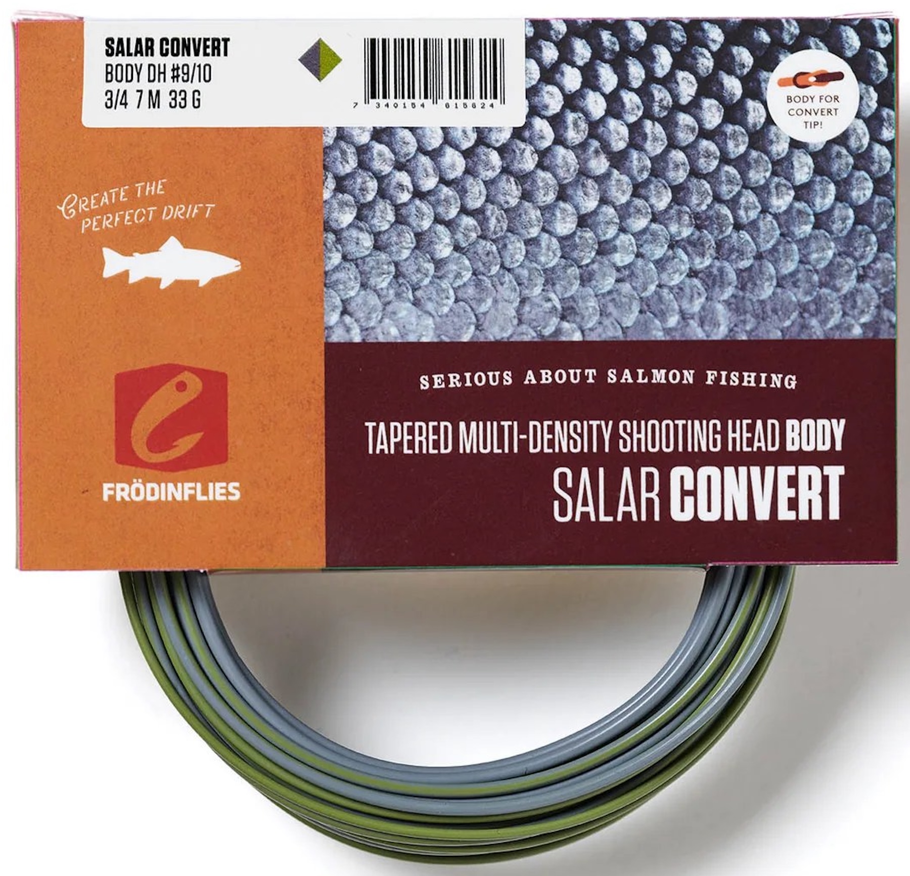 Frödin Salar Convert Short Spey Doublehand Shooting Head Sink3-Sink4