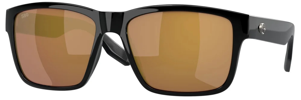 Costa Polarized Glasses Paunch XL Black (Gold Mirror 580G)