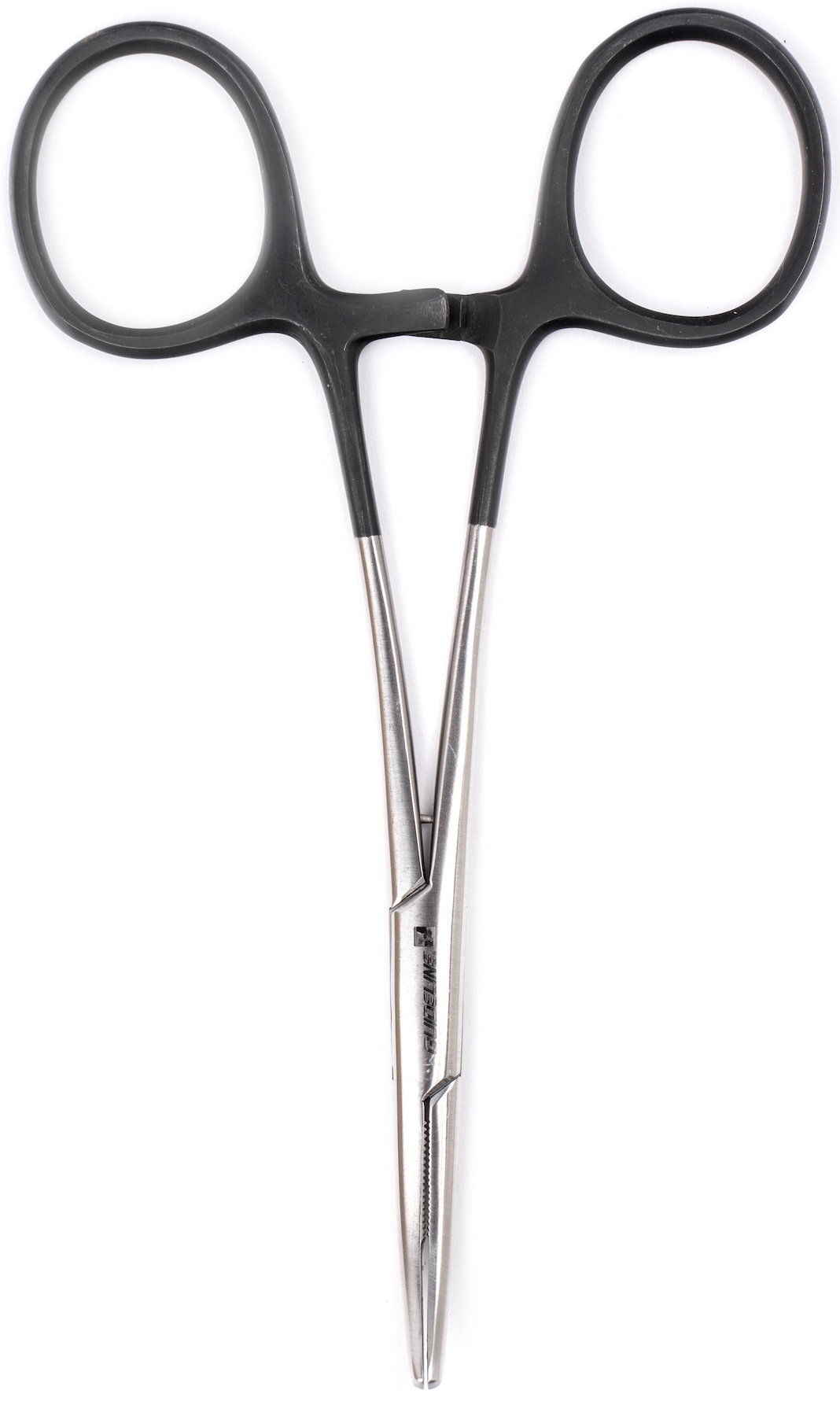 Guideline Forceps Curved 6" Pliers Black Silver