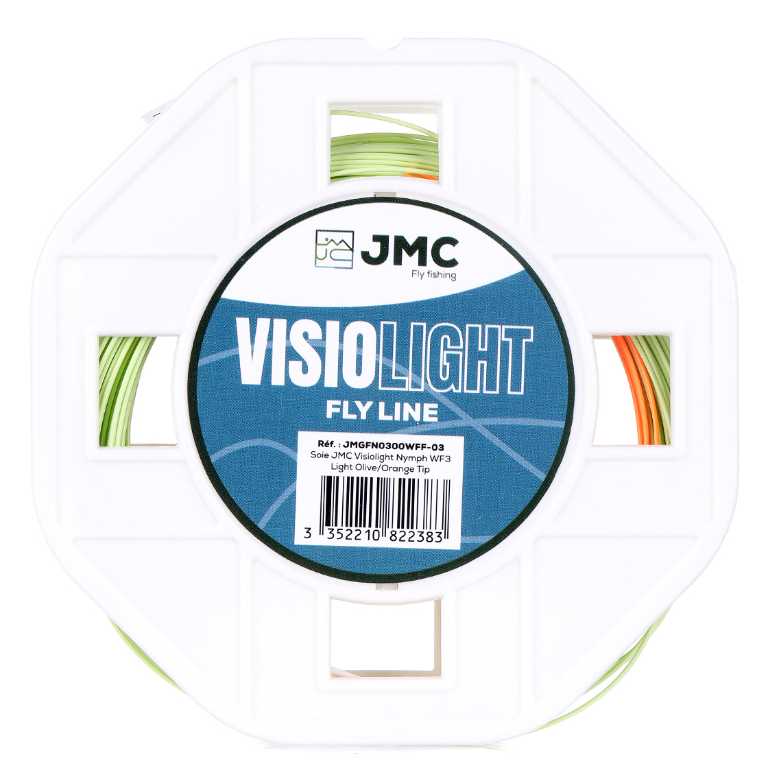 JMC Visiolight Nymph WF- Light Olive/Orange Tip - Fly Line JMC Visiolight Nymph WF- Light Olive/Orange Tip - Fly Line