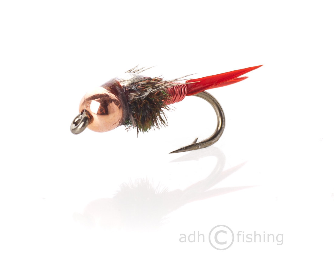 Fulling Mill Nymph - Copper John red