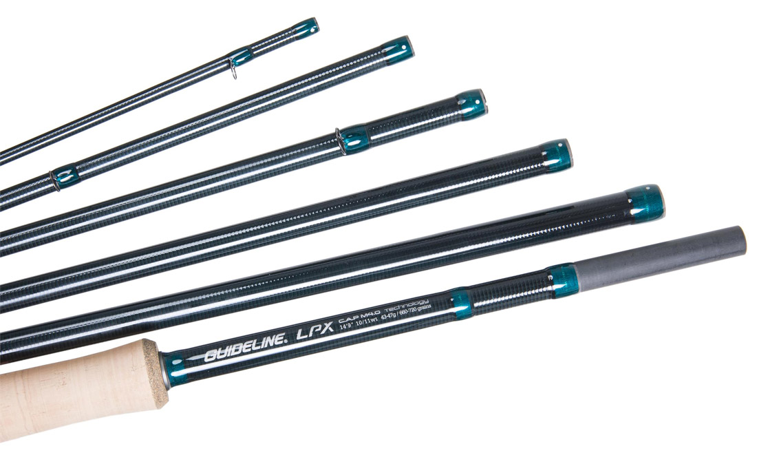 Guideline_LPX_Chrome_Zweihand_6PCS Guideline LPX Chrome T-Pac Double Handed Fly Rod