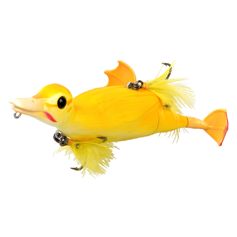 P-21741_Savage_Gear_3D_Suicide_Duck_Floating_28g_Yellow_ Yellow (Lieferung nur mit oberem Drilling)