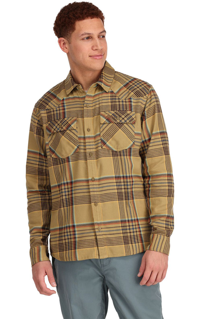 Simms_Santee_Flannel_Shirt_Hemd_strl_clay_carbon_neo_plaid_2 Beispielbild (andere Farbe)