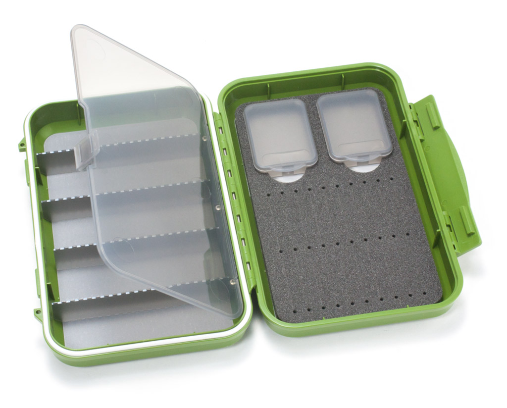 C-F_CF-2405H-waterproof-fly-box-olive C&F Design CF-2405H Waterproof Fly Box for Tube Flies olive
