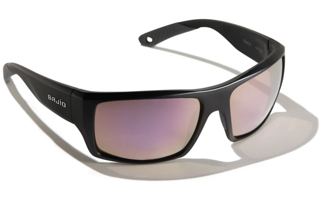 Bajio Polarized Glasses Nato - Black Matte (Rose Mirror Glass)