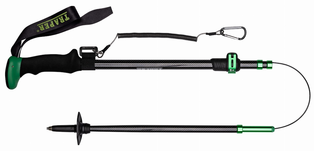 Traper Wading Stick Carbon 135 cm with neoprene case