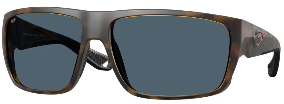 Costa Polarised Goggles Fly Line Matte Tortoise (Gray 580P)