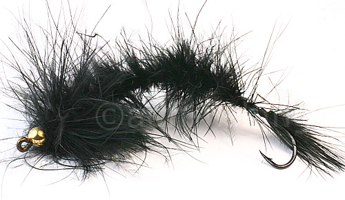 marabou-wurm-schwarz-detail Tying Example