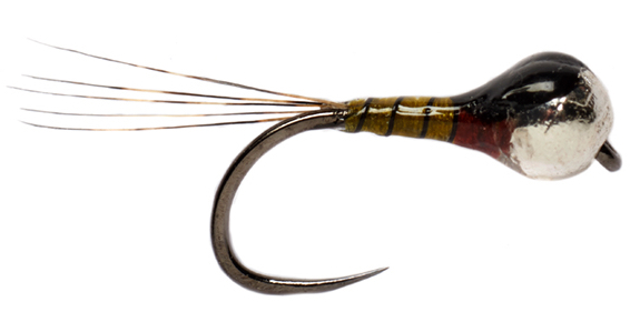 Fulling Mill Nymphe - Tech Junky Perdigon Weiss' BP Dark Barbless