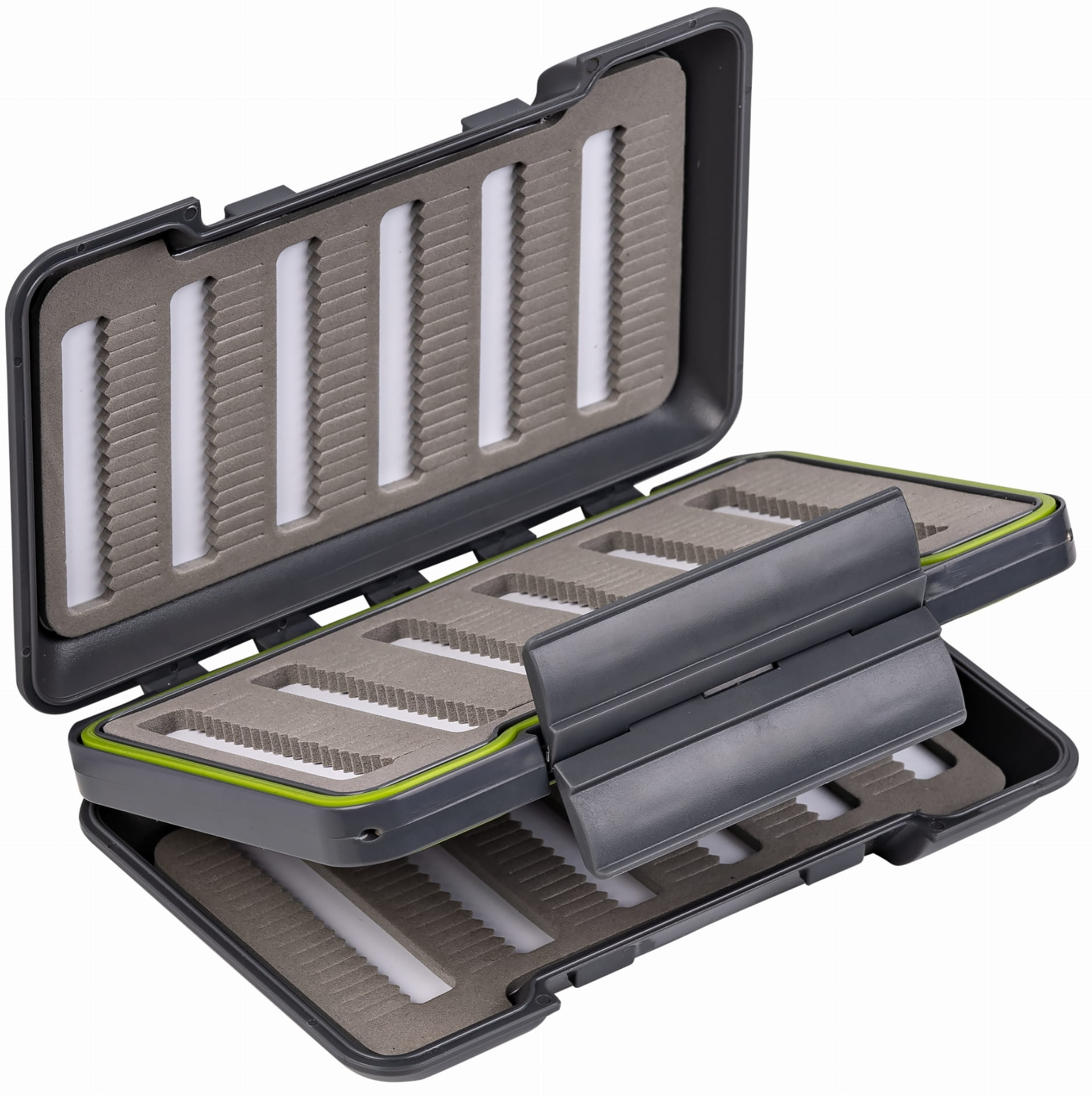 Traper Quadro Side Dryfly Box Waterproof 158 x 100 x 38mm fly box for dry flies