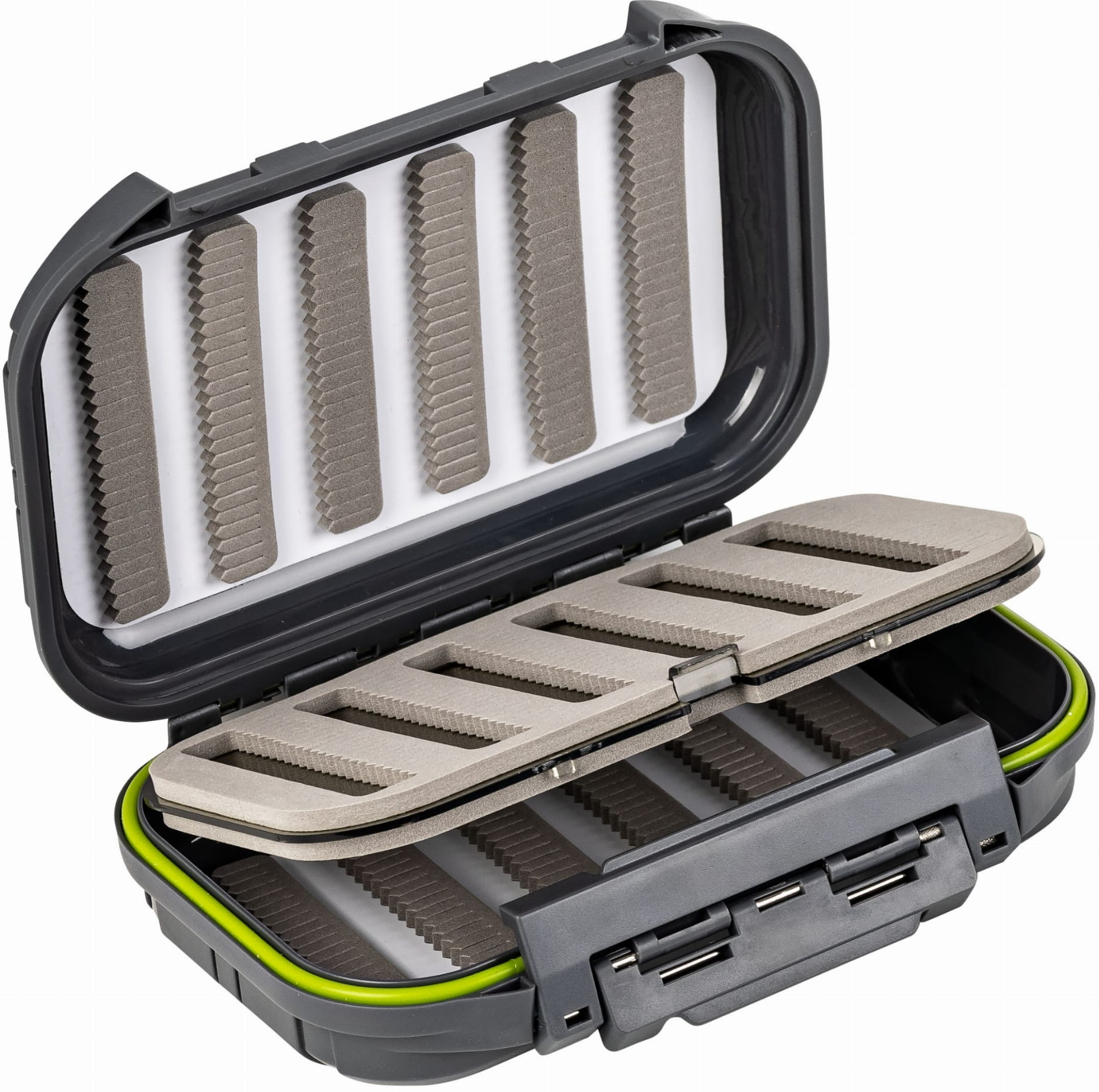 Traper Quadro Side Dryfly Box Waterproof 170 x 110 x 45mm fly box for dry flies