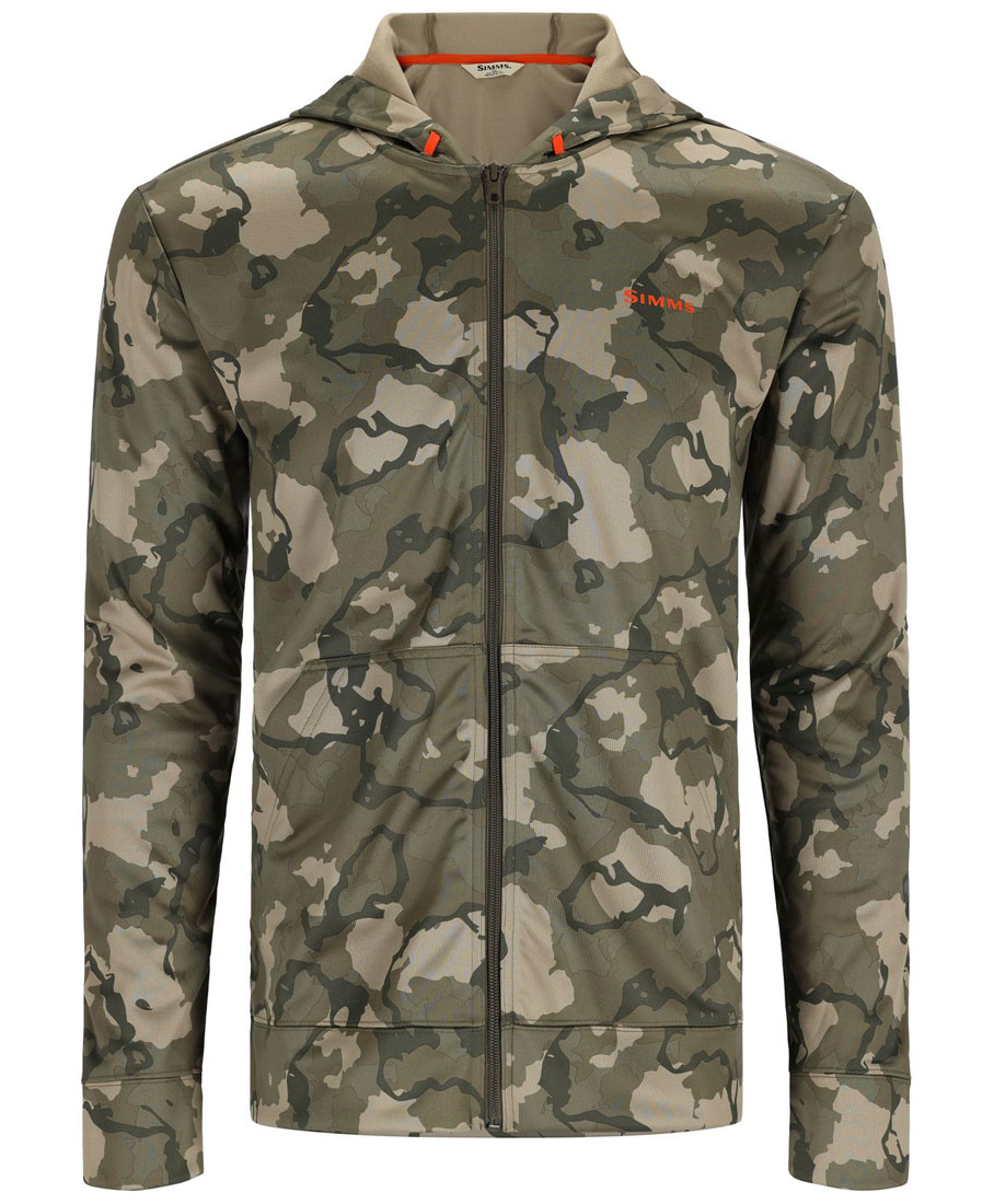 Simms Challenger Full-Zip Hoody regiment camo olive drab