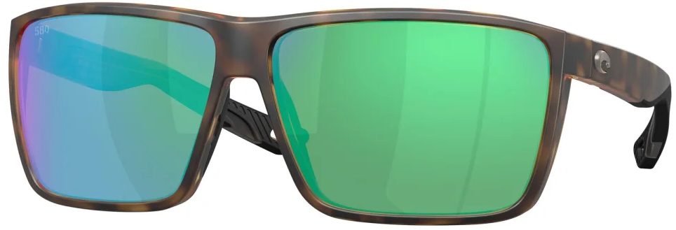 Costa Polarized Glasses Rincon II Matte Tortoise (Green Mirror 580G)