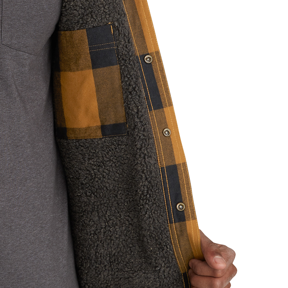 Carhartt Hubbard Sherpa Line Shirt Jacket Hemdjacke carhartt brown