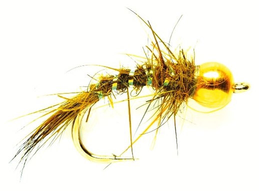 Fulling Mill Nymph - Gold Nugget Hare Ear Oilve