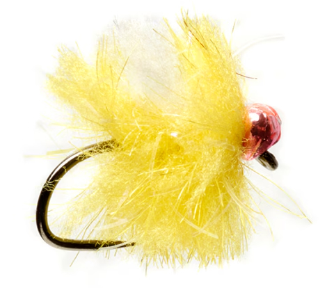P-26907_Fulling_Mill_Bung_Blob_Fire_Spot_Egg_Sunrust_Red_Spot_Nymph_ Fulling Mill  Bung Blob Fire Spot Egg  Sunburst Red Spot Nymph Barbless
