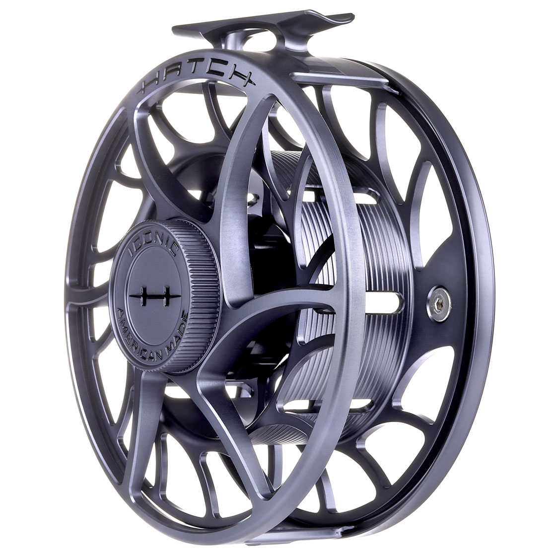 P-23101_Hatch-Iconic-Fly-Reel-Fliegenrolle-Large-Arbor-gray_black_detail_