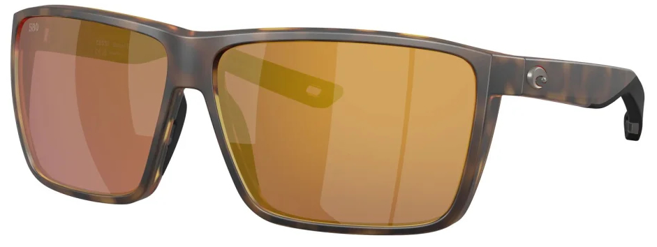 Costa Polarized Glasses Rincon II Matte Tortoise (Gold Mirror 580G)