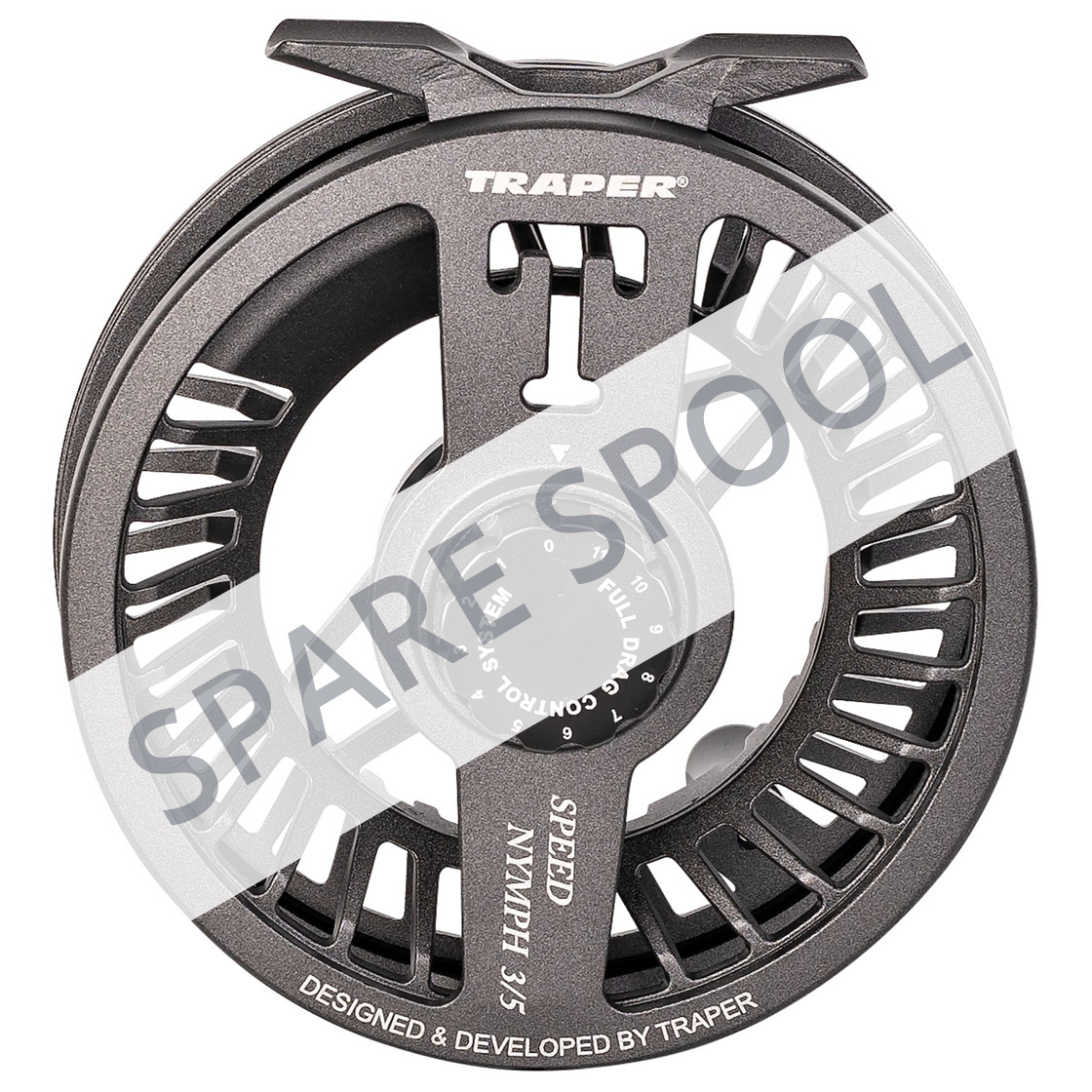 Traper Speed Nymph  # 3 - 5 Spare Spool Gun Smoked