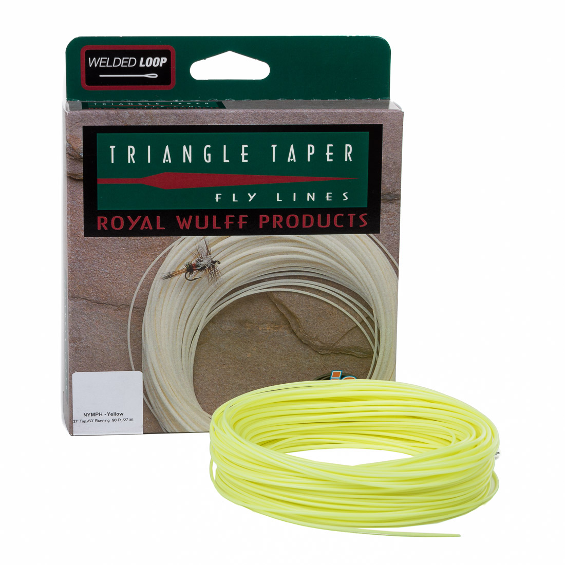 04235_triangle_taper_nymph_yellow Lee Wulff Triangle Taper Nymph Indicator J3 Fly Line Floating