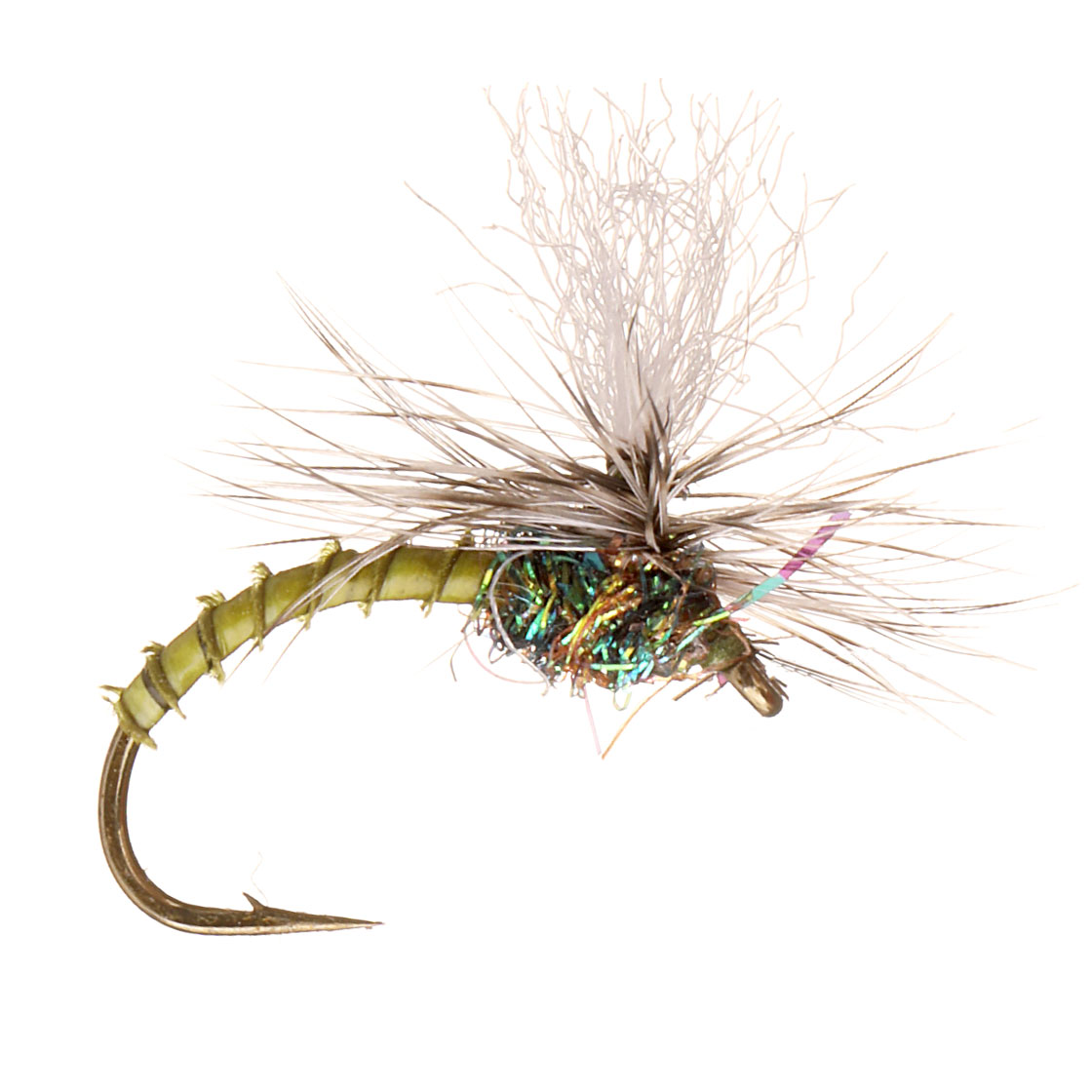 Guideline_Trockenfliege_Klink_LT_Olive_Biot Guideline Dry Fly - Klink Lt. Olive Biot