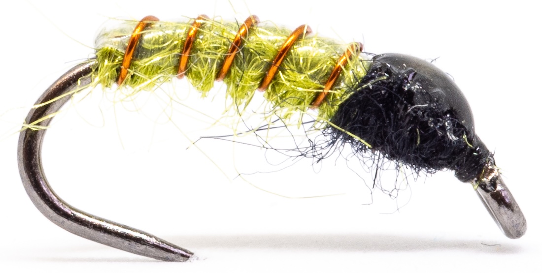 Superflies Czech Nymph Black & Green #12