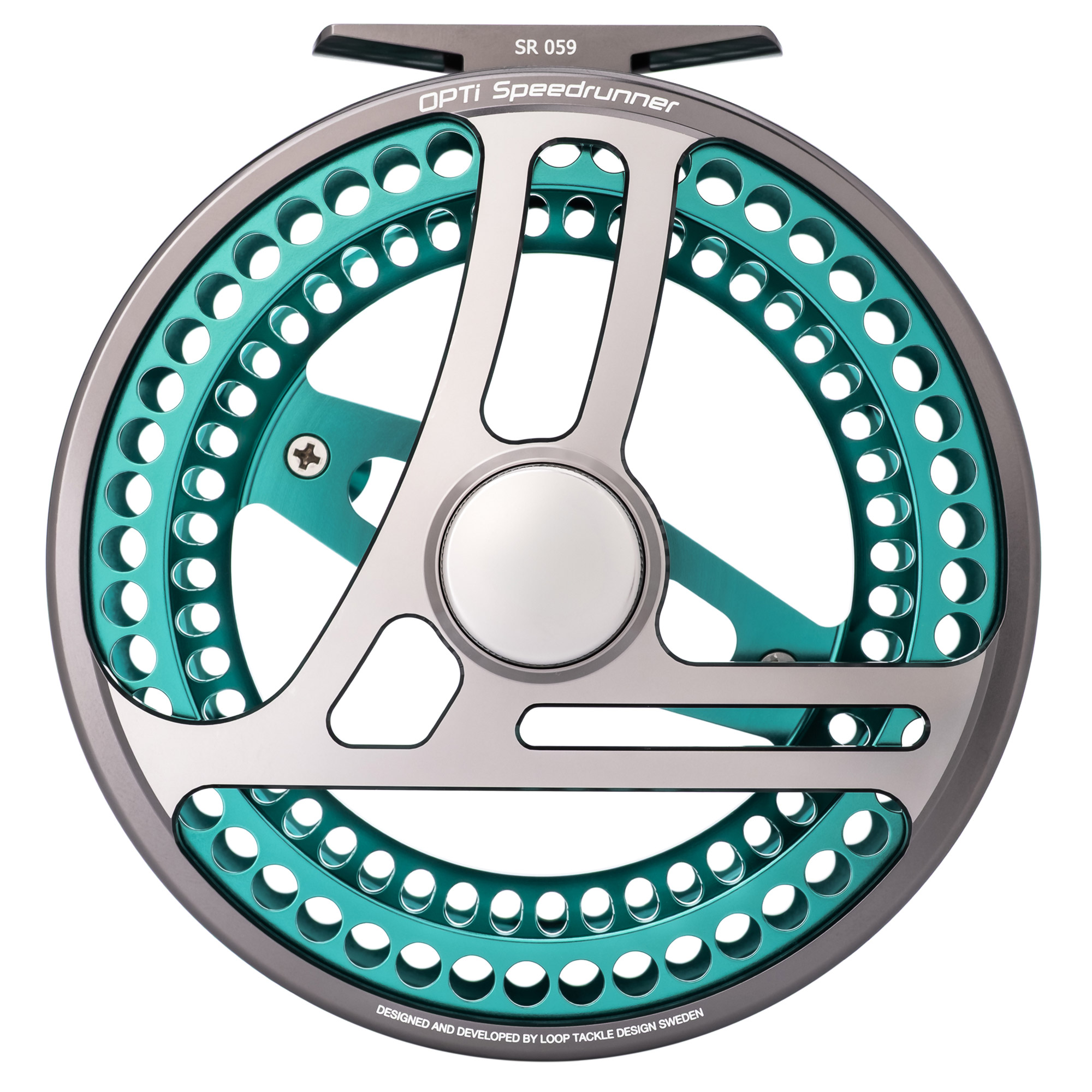 Loop OPTI Speedrunner Limited Edition Fly Reel Aurora Turquoise