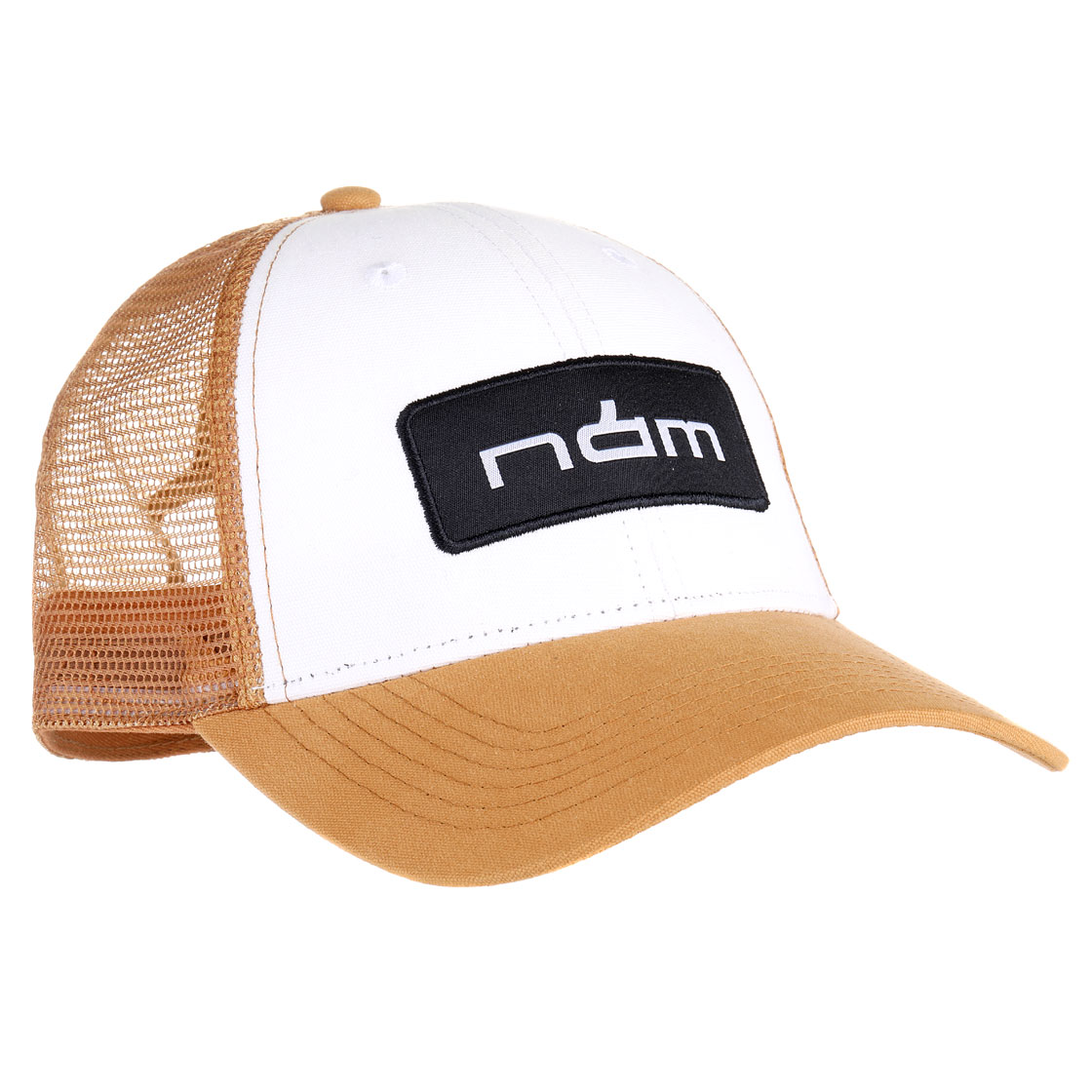 P-20334_Nam-Curved-Trucker-LP-Cap-Kappe-white-light-brown Nam Curved Trucker LP Cap white/light brown