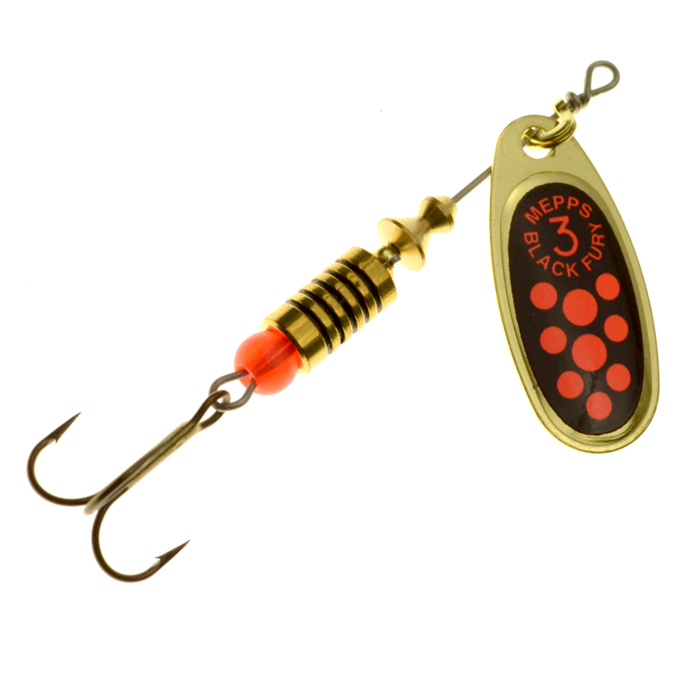 Mepps Black Fury Spinner gold/red