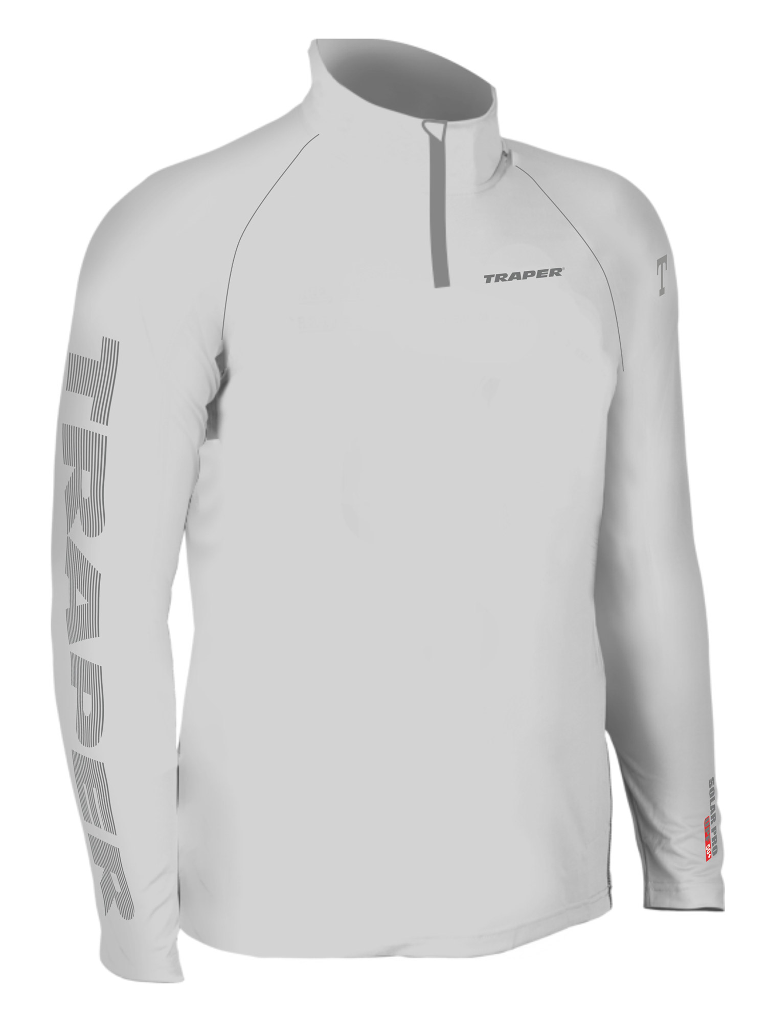 Traper Solar Pro UPF 50+ Fishing Shirt Light Grey
