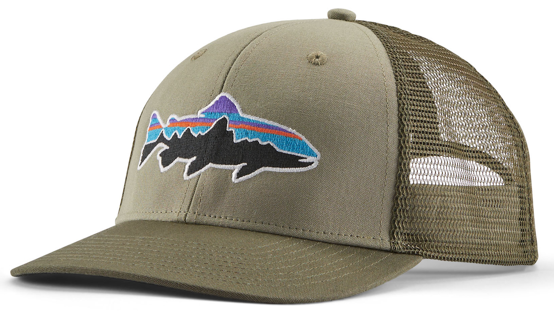 Patagonia Fitz Roy Trout Trucker Hat Cap RVGN - River Rock Green
