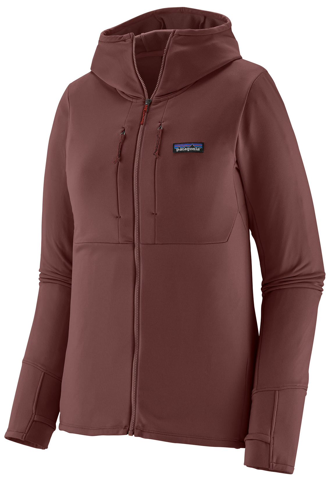 Patagonia W's R1 Thermal Full-Zip Hoody DAK - Dark Ruby