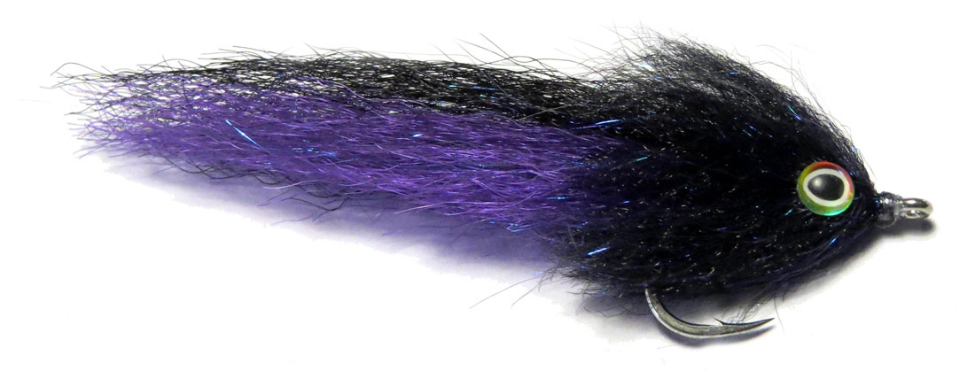 h2o_brush_fly_black_purple Fishient H2O Saltwater Fly - Brush Fly purple & black