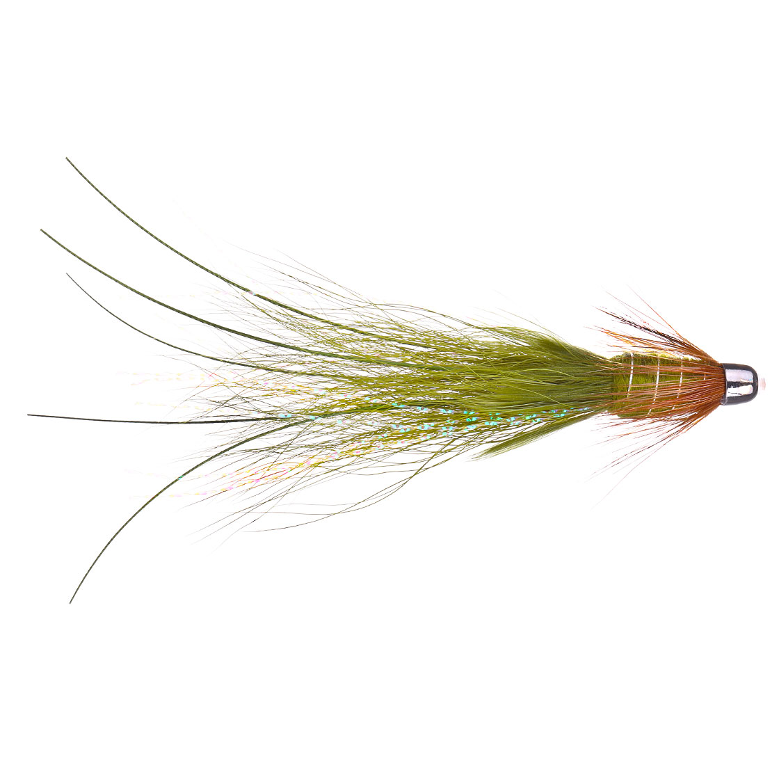 Superflies_Lachsfliege_Frances_Olive_Brass_Conehead_1 Superflies Salmon Fly - Frances Olive Brass Conehead