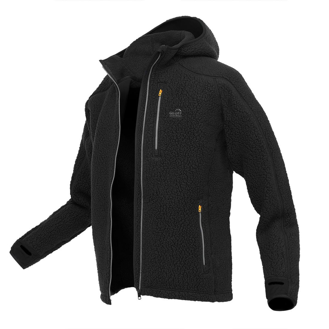 Geoff_Anderson_Teddy_Fleecejacke_black_1 Geoff Anderson Teddy Fleece Jacket black