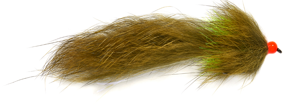 Fulling Mill Streamer - Fluff Cat Olive Tungsten Barbless