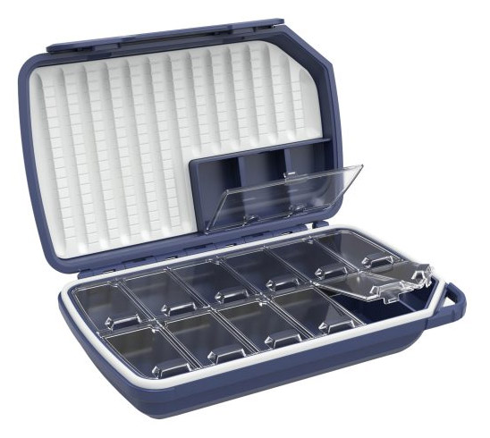 loop_opti_180_dryfly_box_swedish_blue Loop Opti 180 Dry Waterproof Fly Box Swedish Blue