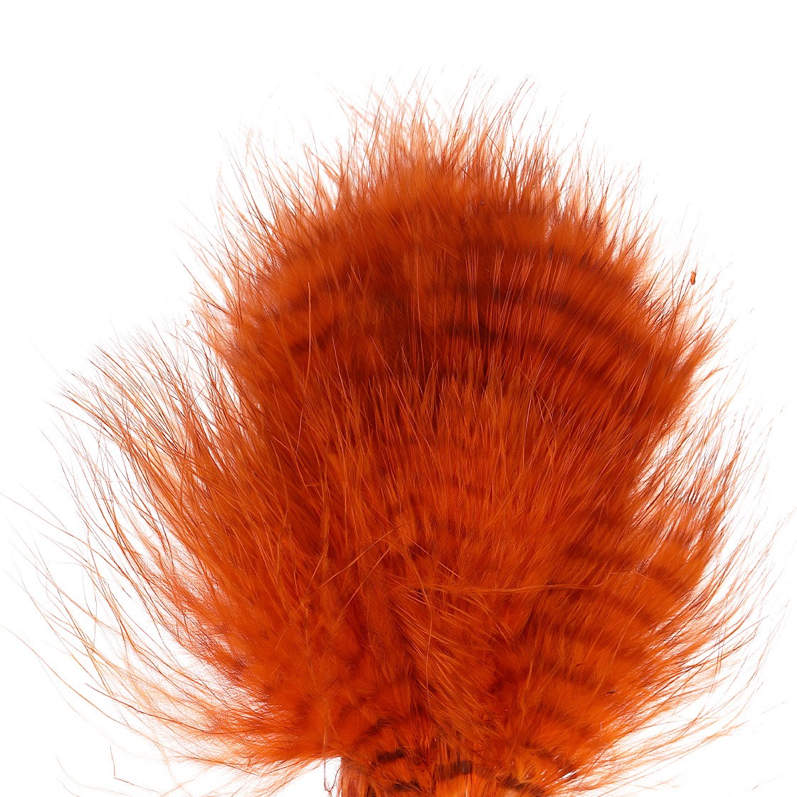 P-27104_MFC_Barred_Buggerbou_Grizzly_Wooly_Bugger_Marabou_Federn_orange-brown orange/barred brown