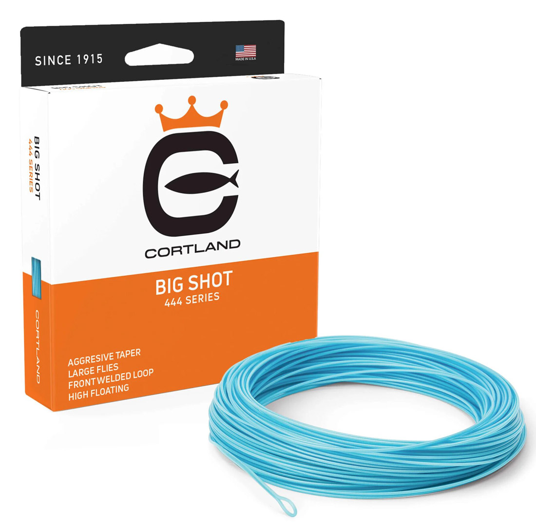 Cortland_444_Series_Big_Shot_Fliegenschnur_sky_blue_1 Cortland 444 Big Shot Short Belly Big Fly Floating Flyline sky blue