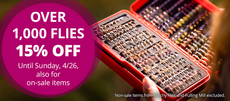 15% off over 1000 Flies until 4/26